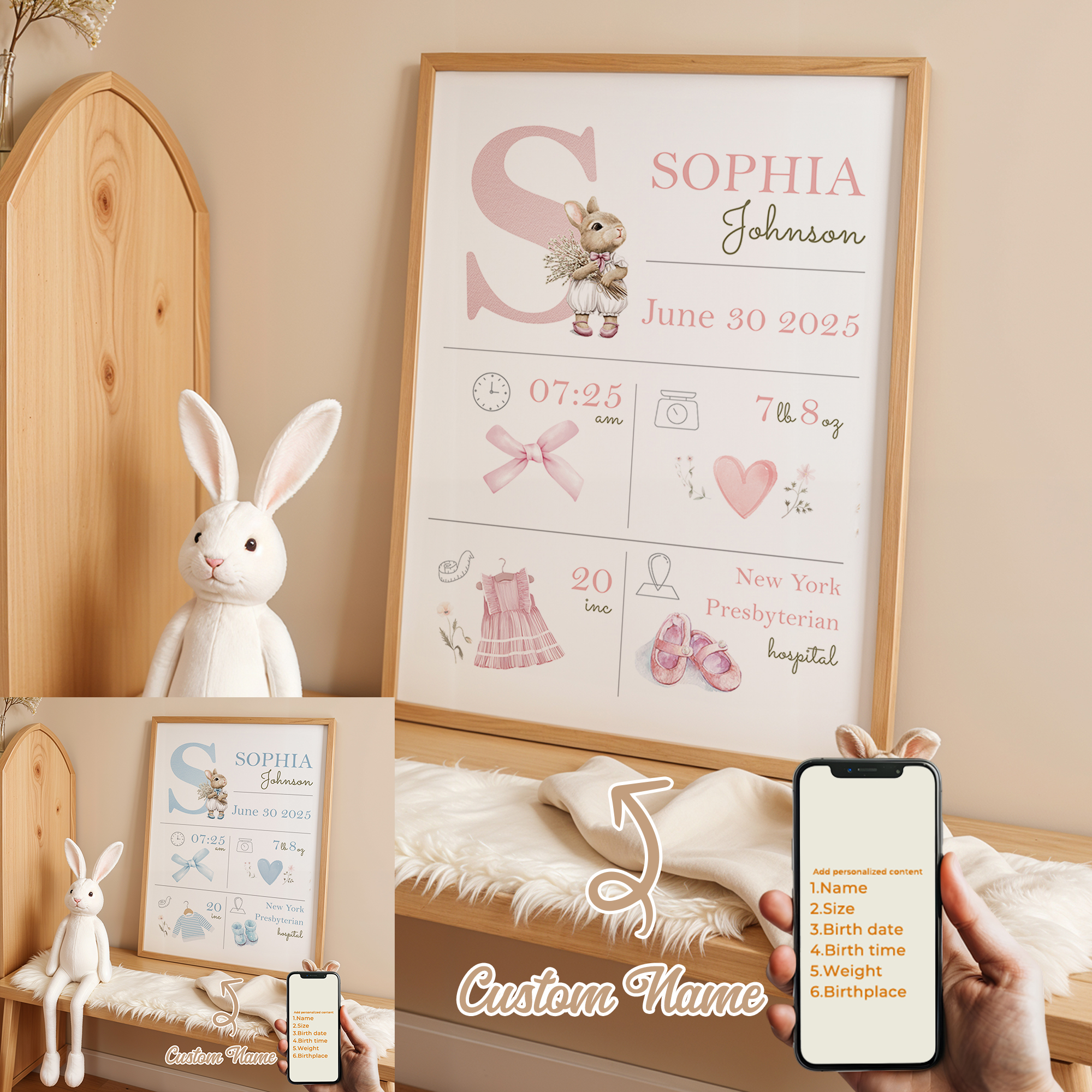 Photograph Lyrics - Personalized Custom Name Cartoon Child Birth