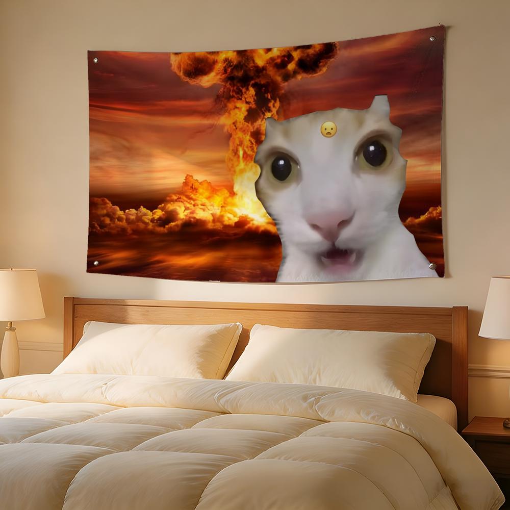 Photography Interest - Interesting Cat Photography Flags Outdoor Camping