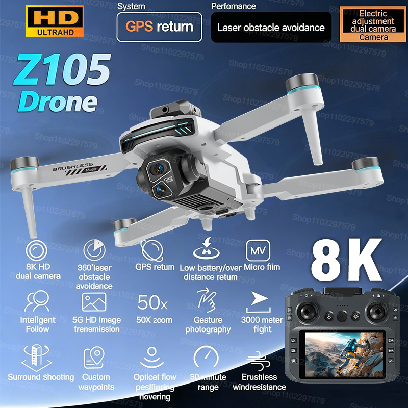 Photography High Angle - Z105 Drone 4K GPS Dual Camers