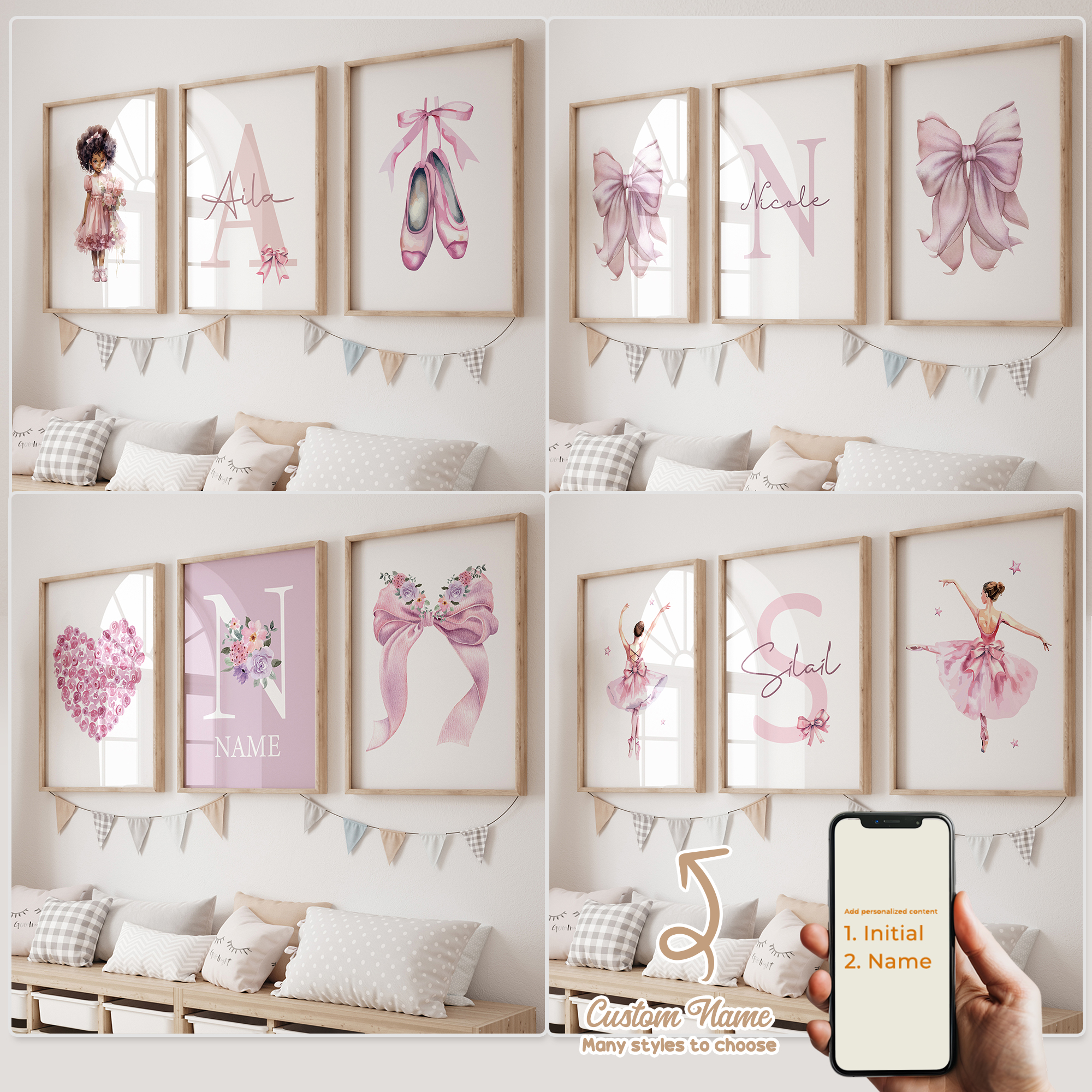 Photograph Lyrics - 3pcs Personalized Custom Name Cartoon Child