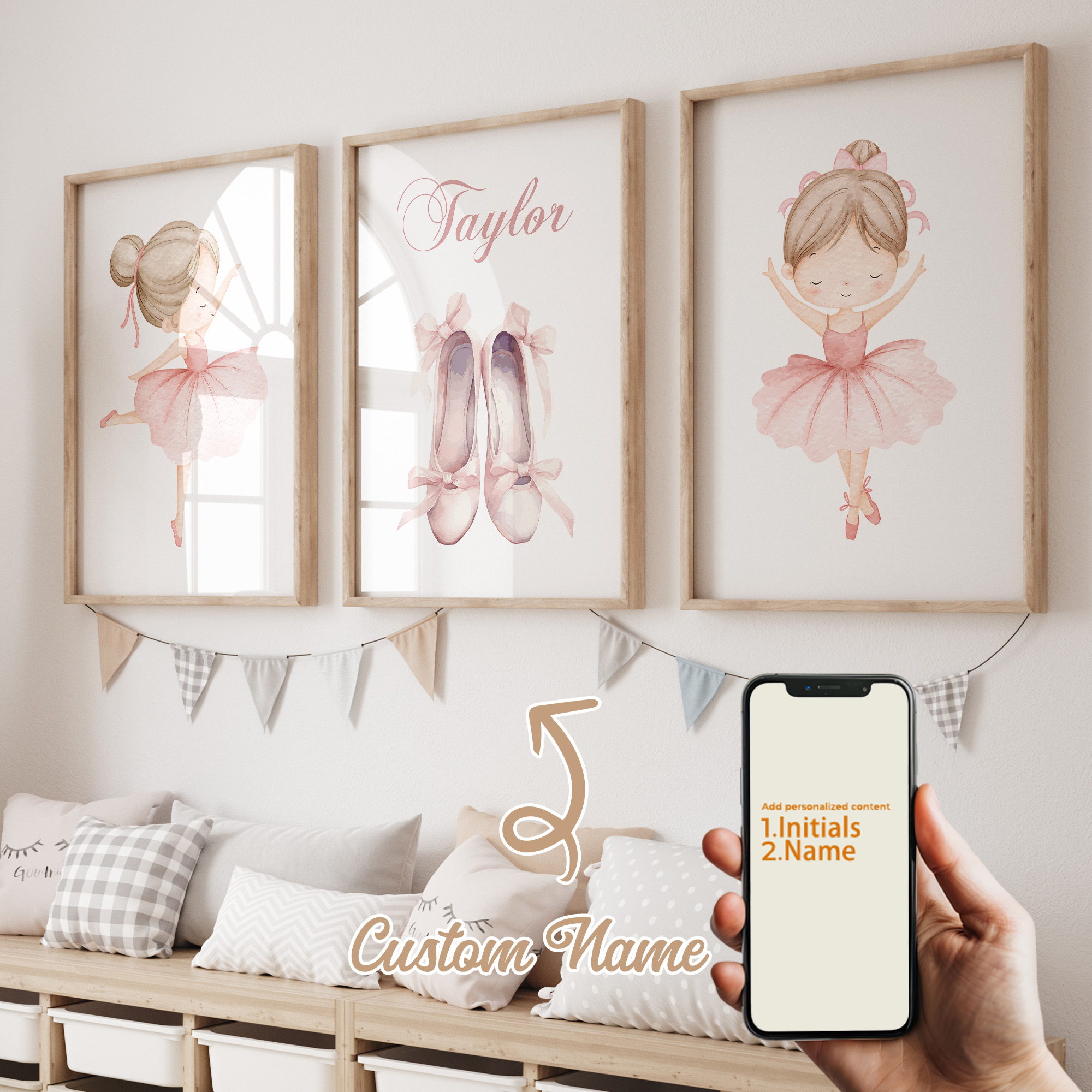 Photograph Lyrics - 3pcs Personalized Custom Name Cartoon Child