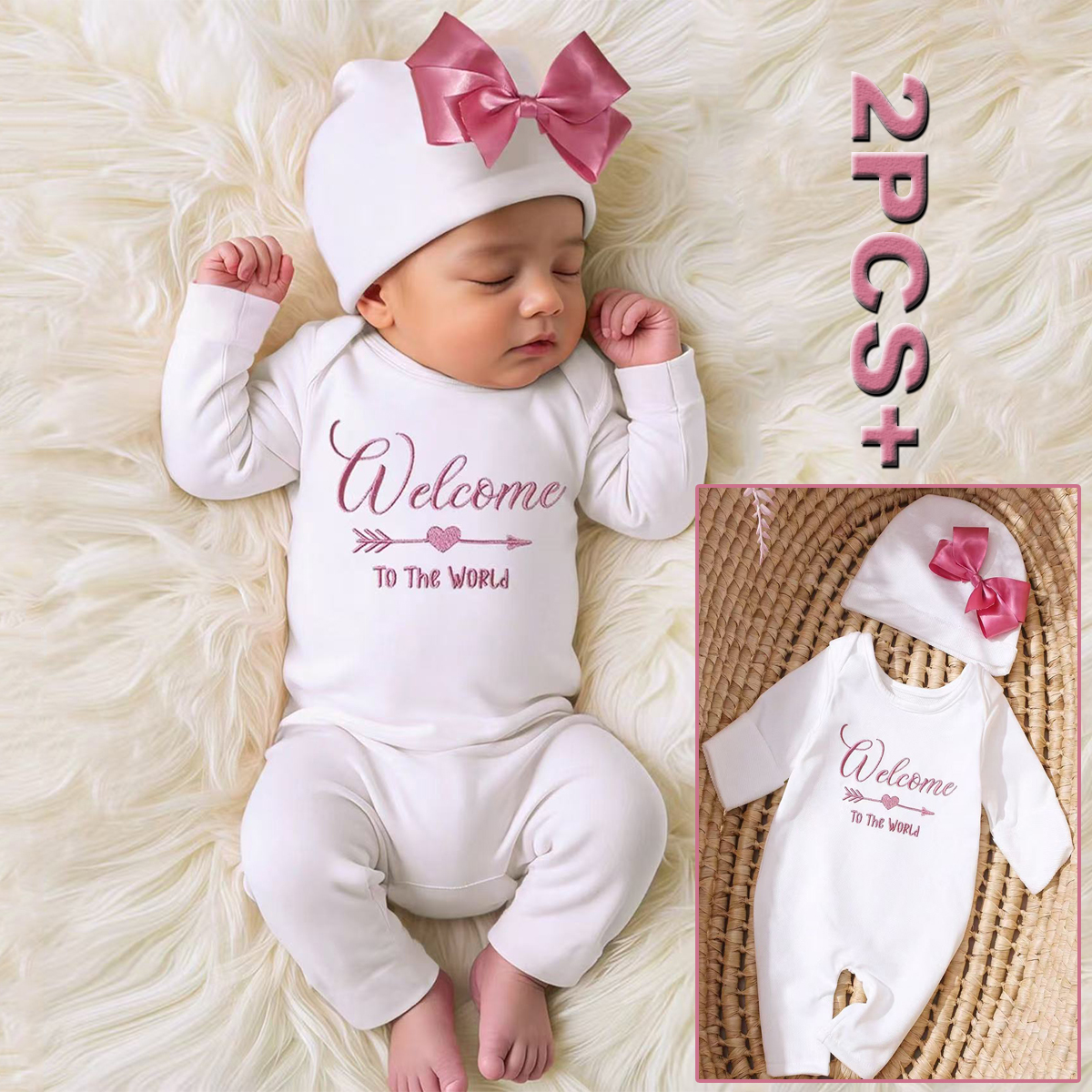 Photography Hd - Ylsteed 2Pcs Newborn Photography Long Tleeves