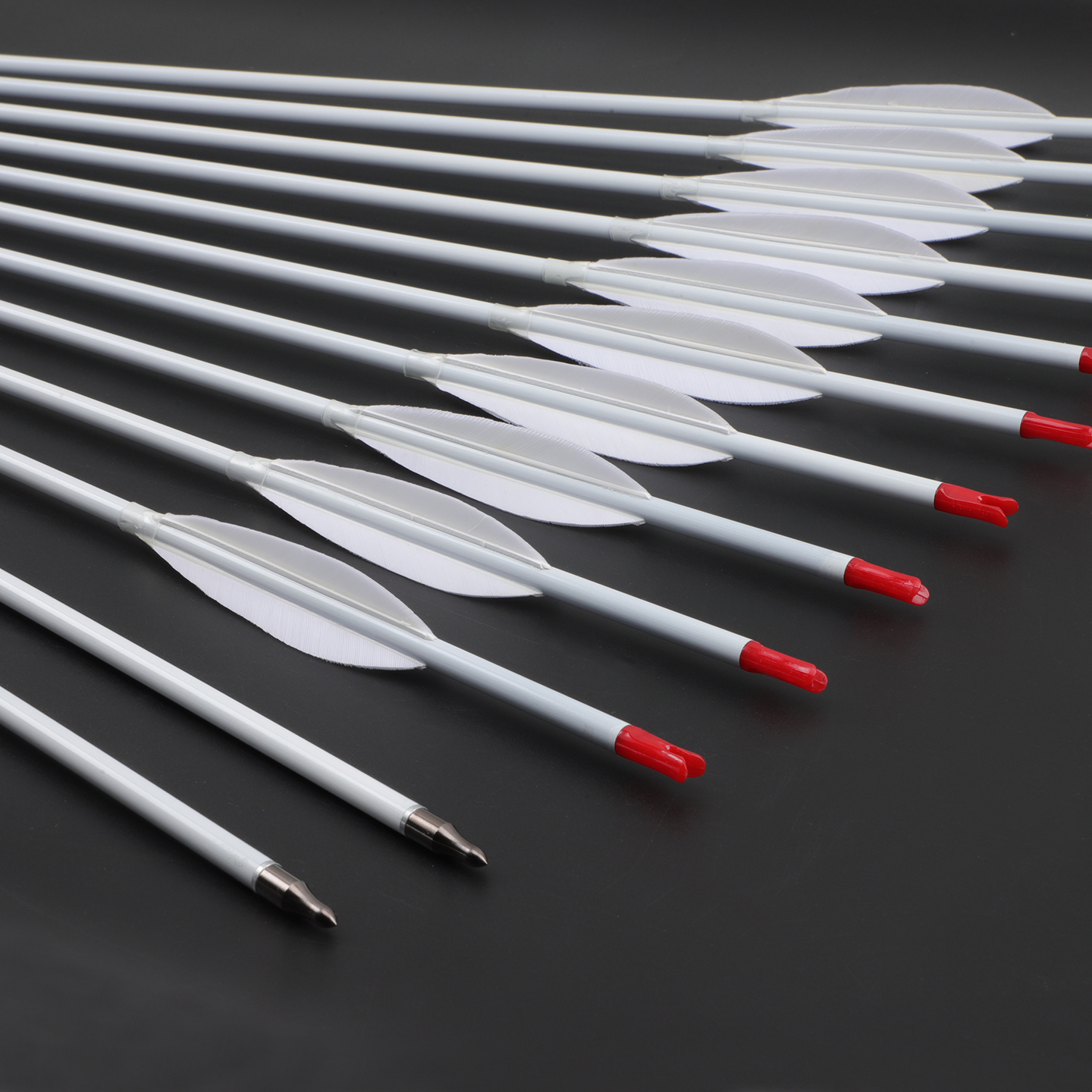 Photography Training - Pure Carbon Arrows White 33inch ID6.2mm