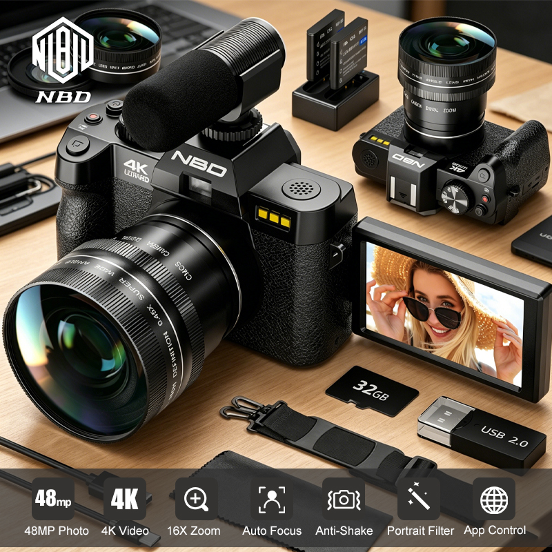 NBD 4K&48MP Digital Camera S10 - Photography Nature Images reseña y precio