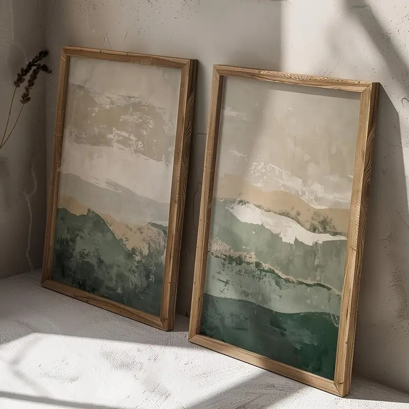 2pcs/set Wabi Sabi Abstract Ge - Photography Geometry reseña y precio