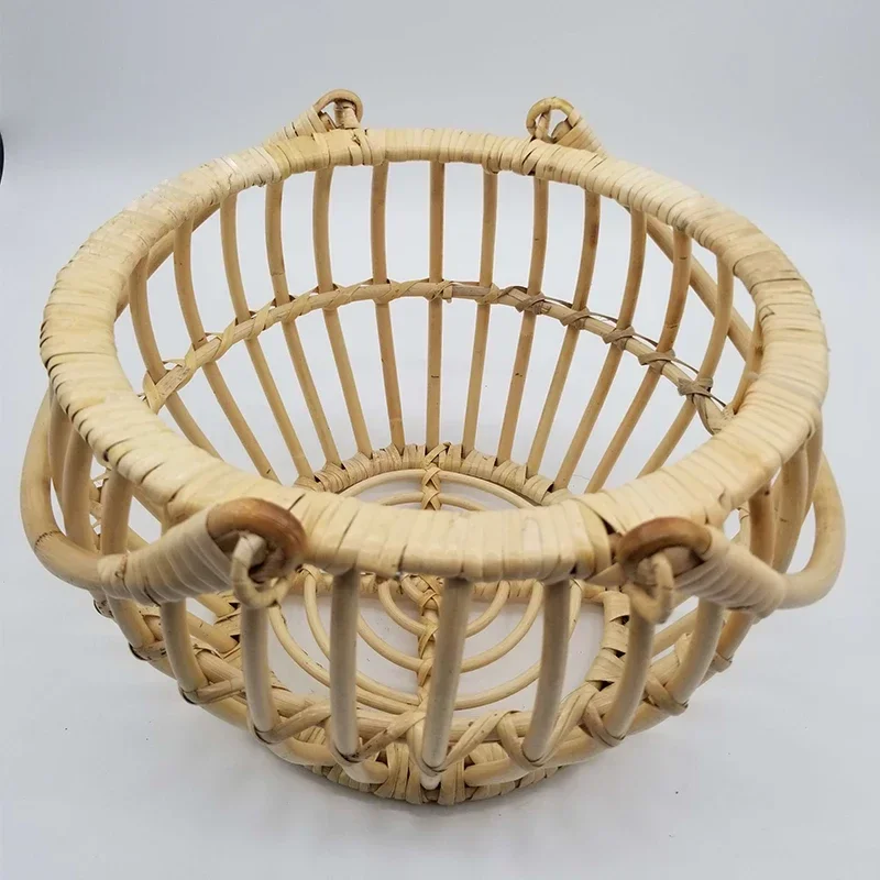 Infant Posing Bed Retro Rattan - Photography Background reseña y precio