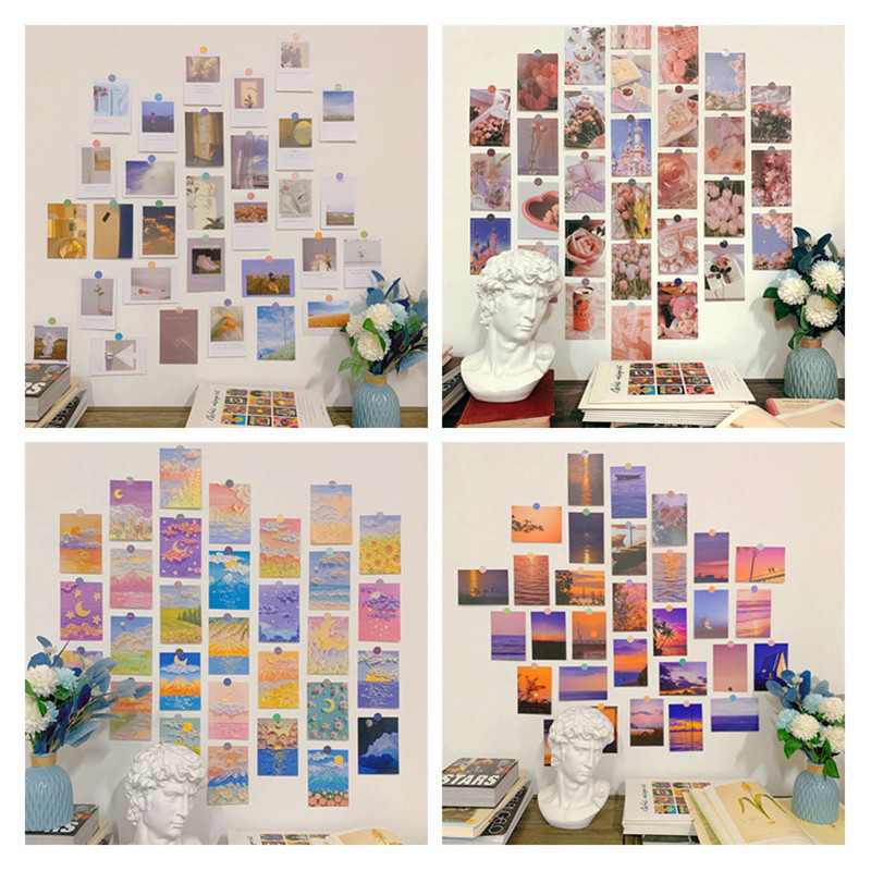 30Pcs Romantic Art Posters Sti - Photography Background reseña y precio