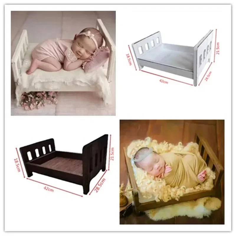 Infant Posing Sofa Retro Wood  - Photography Background reseña y precio
