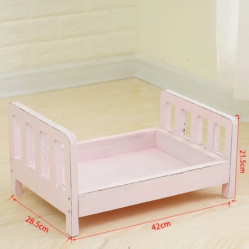 Infant Posing Sofa Retro Wood  - Photography Background reseña y precio