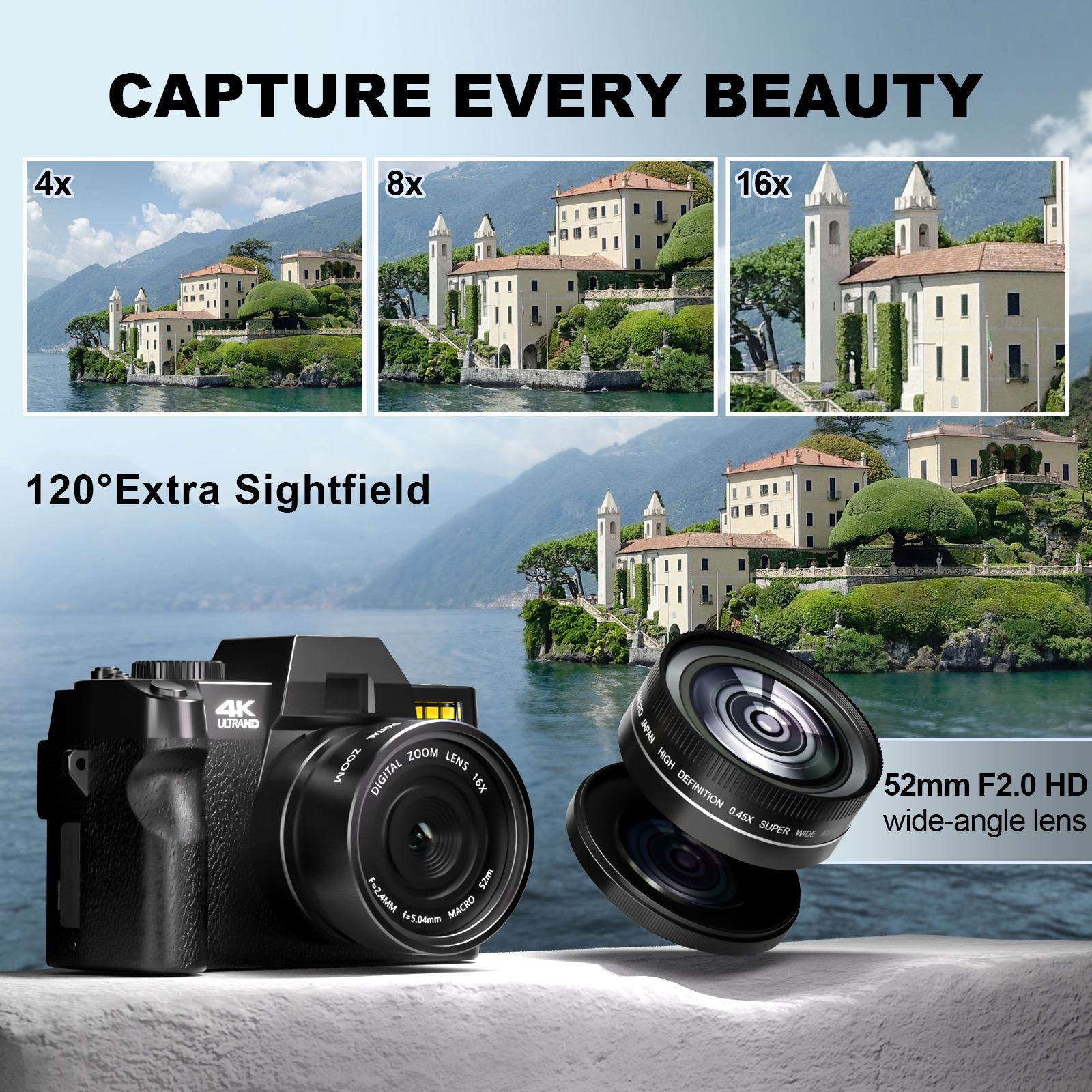 NBD 48MP Digital Cameras for P - Photography Nature Images reseña y precio