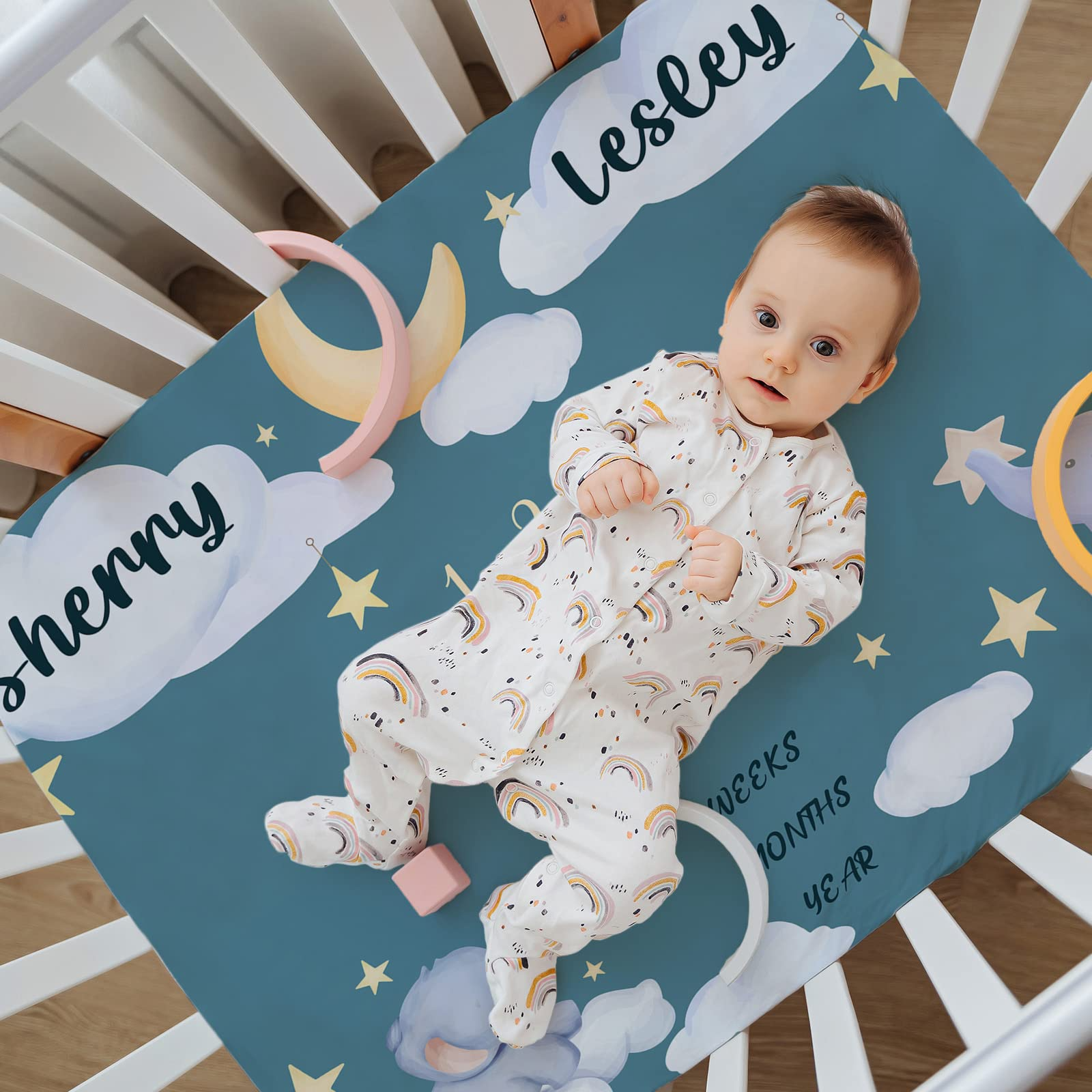 VIKAMA Twin Baby Milestone Bla - Photography Background reseña y precio