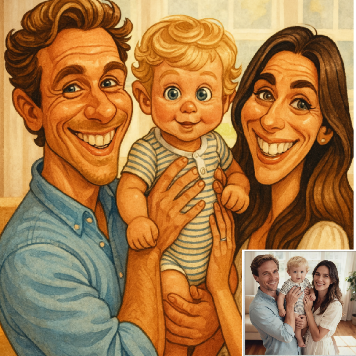 Custom Family Cartoon Poster F - Photograph Lyrics reseña y precio
