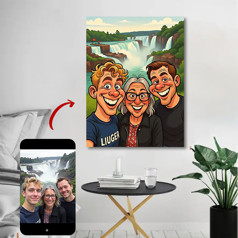 Custom Family Cartoon Poster F - Photograph Lyrics reseña y precio