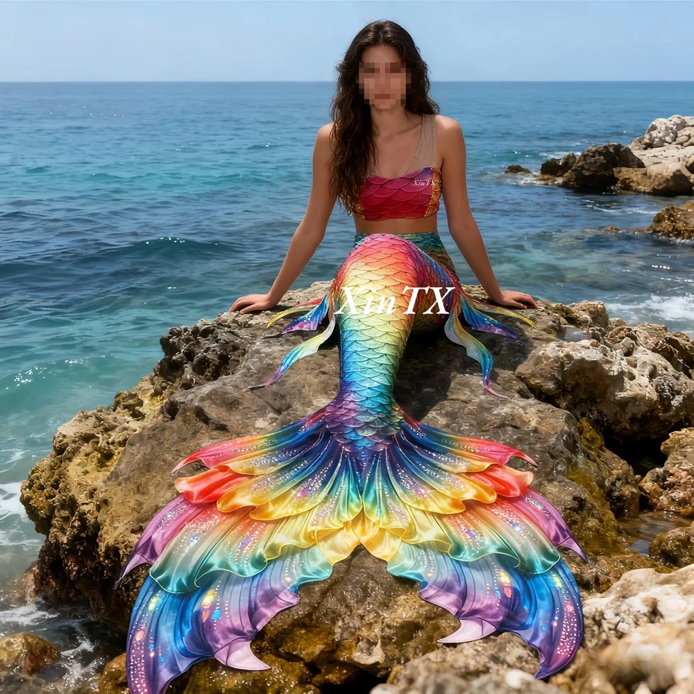 Mermaid tail rainbow-colored l - Photography Hd reseña y precio