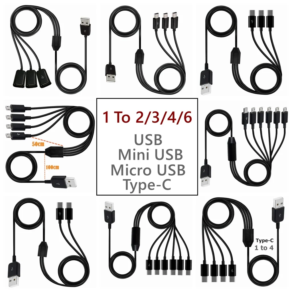Type-C 1 To 4 6 Port Type C US - Photography Date reseña y precio