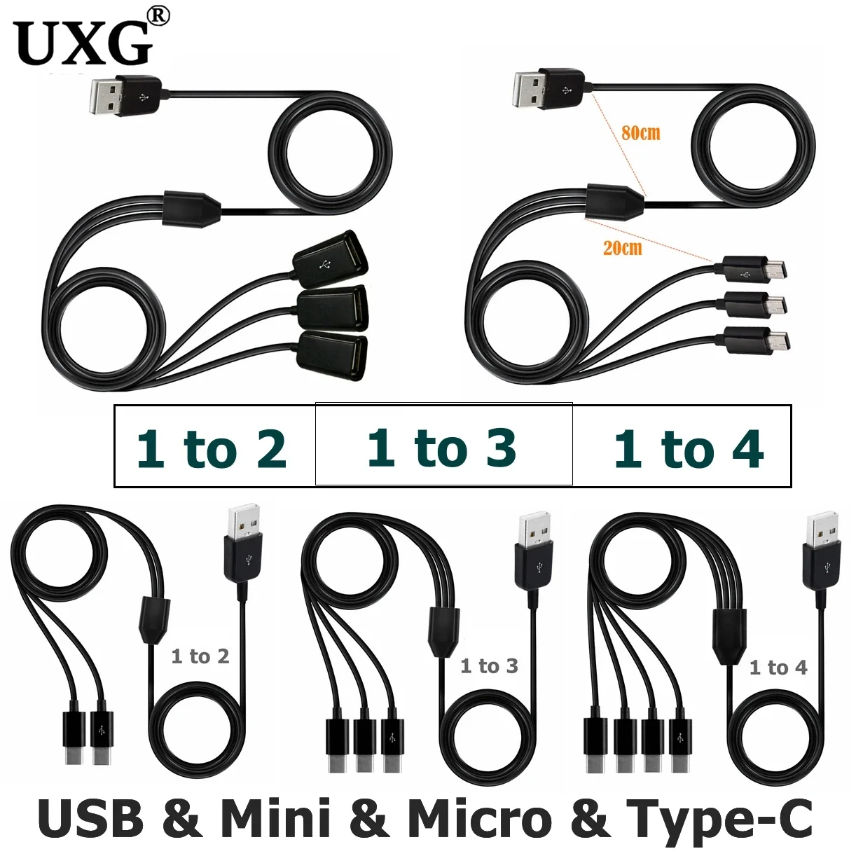 Type-C 1 To 4 6 Port Type C US - Photography Date reseña y precio