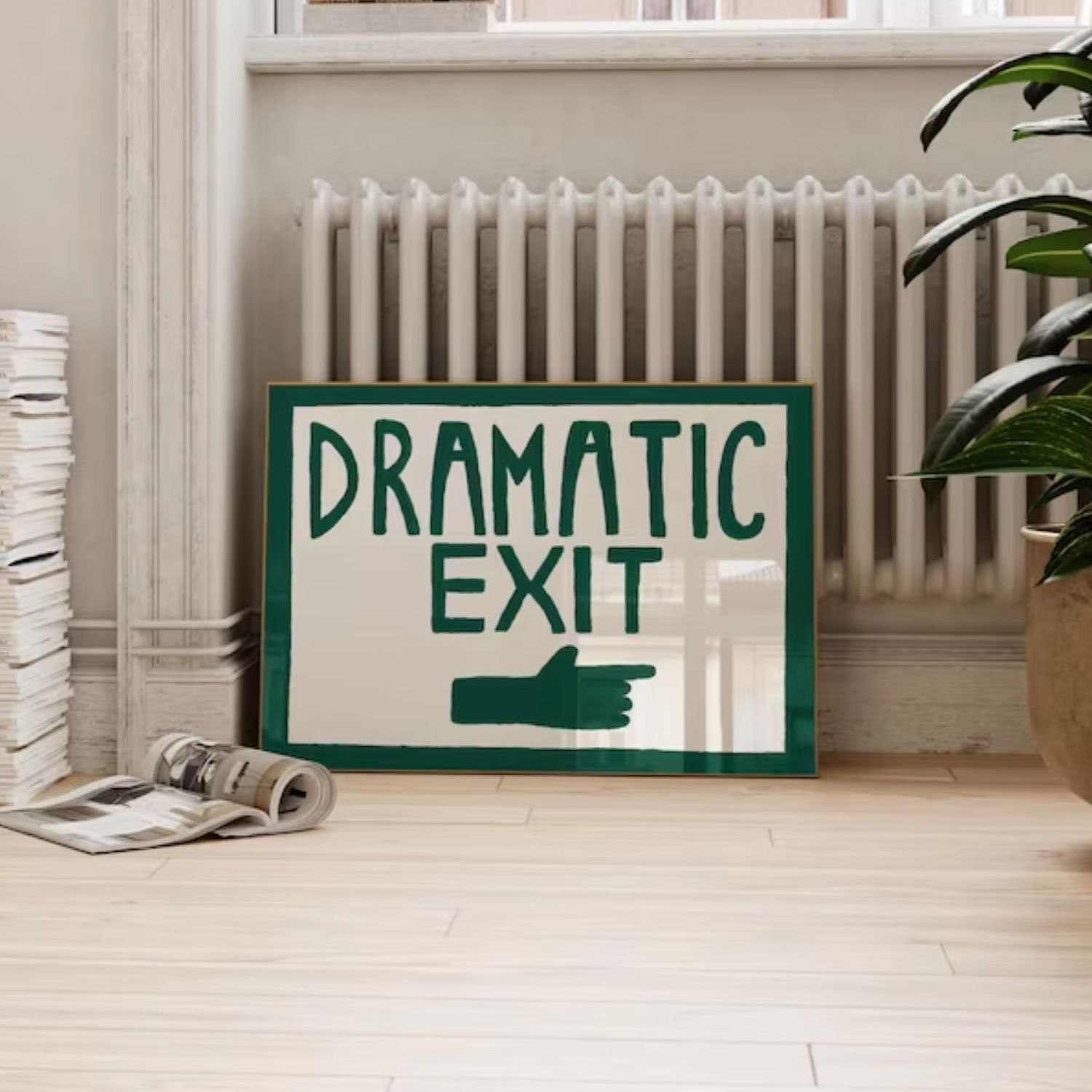 Funny Hallway Print Dark Green - Photography Night reseña y precio