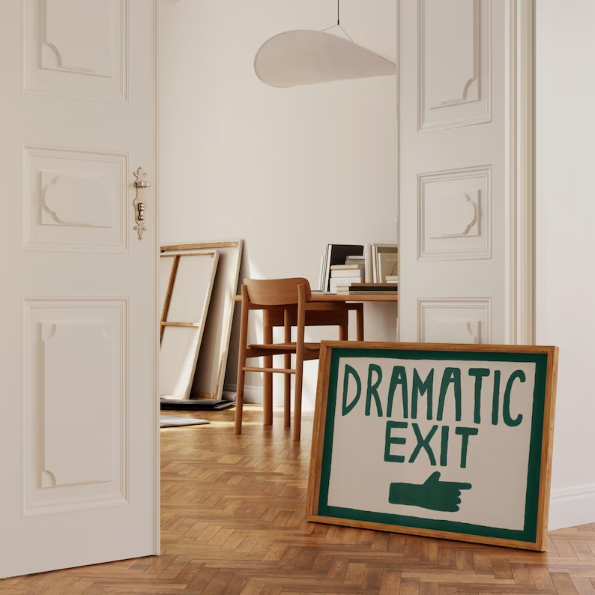 Funny Hallway Print Dark Green - Photography Night reseña y precio