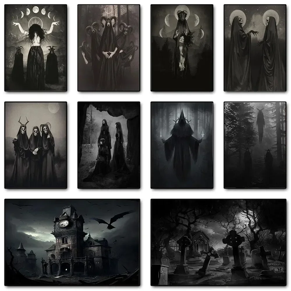 Dark Academia Art Black Death  - Photography Night reseña y precio
