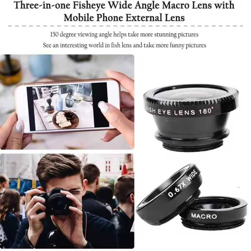 External Phone Lens Kit Wide A - Photography High Angle reseña y precio