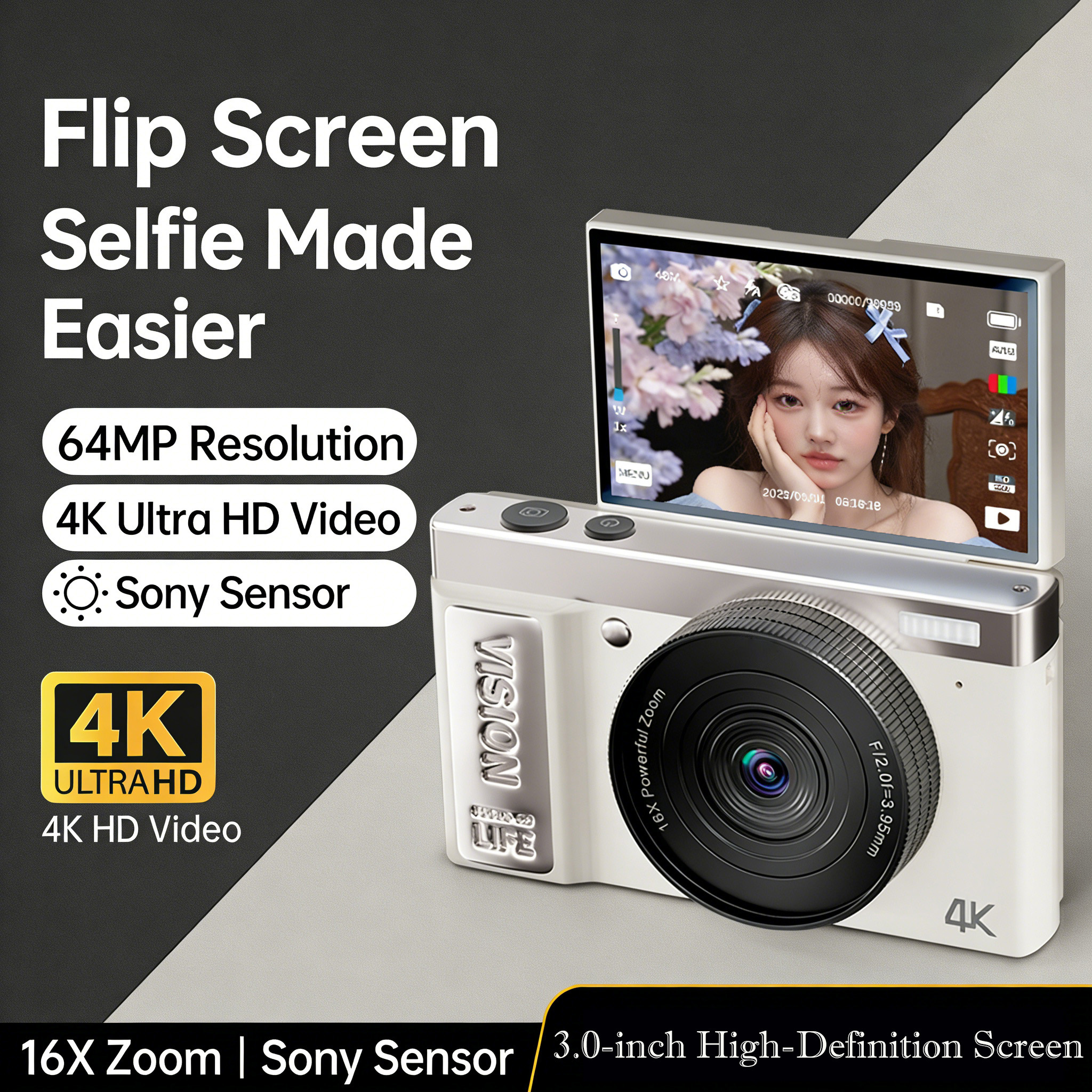 3.0-inch HD 180° Flip Screen V - Photography Nature Images reseña y precio