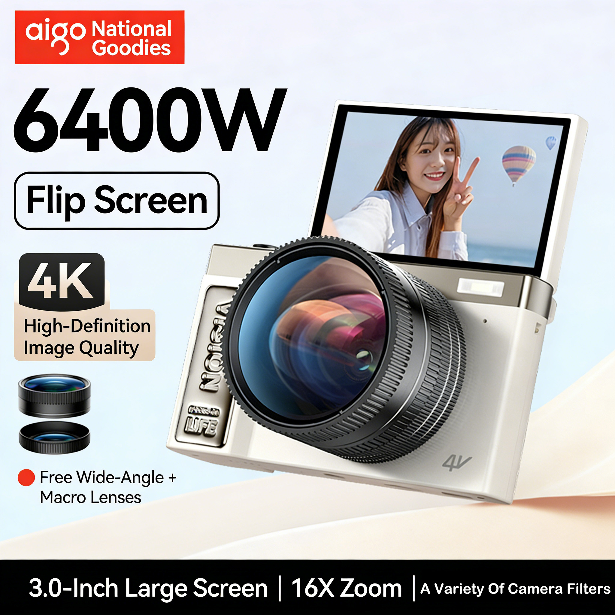 3.0-inch HD 180° Flip Screen V - Photography Nature Images reseña y precio