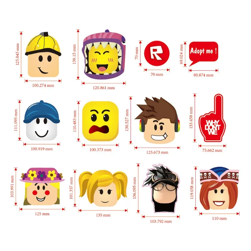 12pcs Roblox Game Themed Party - Photography Anime reseña y precio