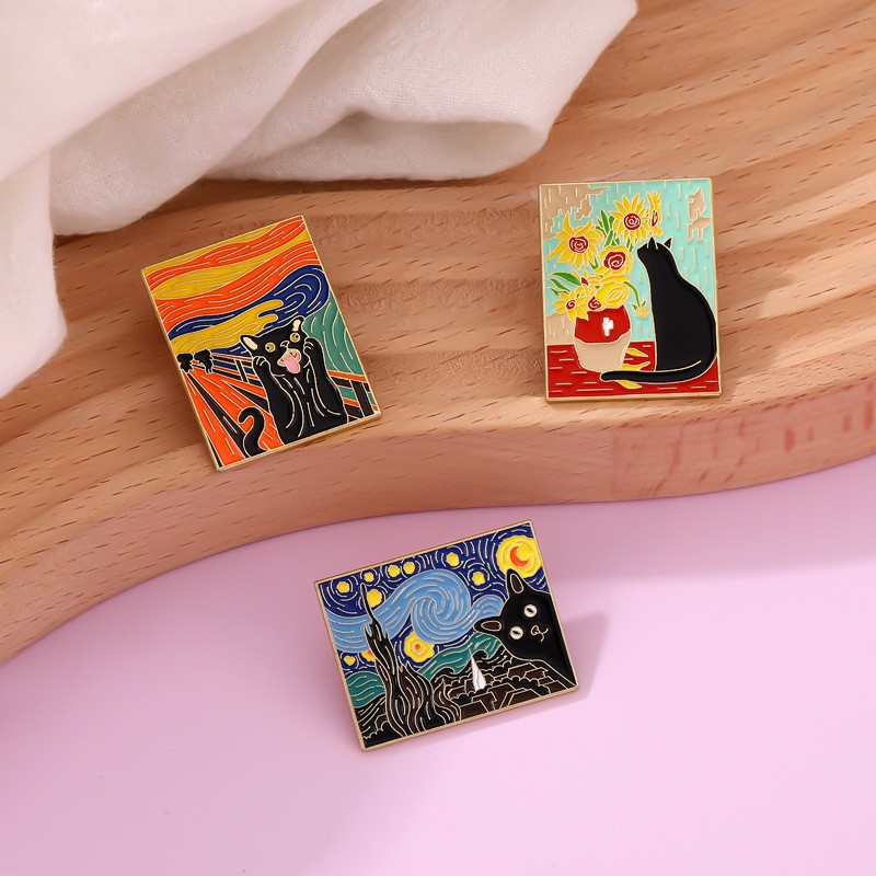 Cartoon Oil Painting Brooch St - Photography Geometry reseña y precio