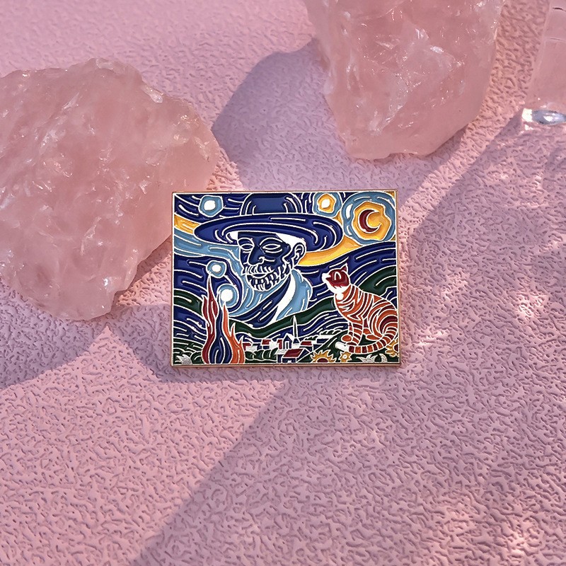 Cartoon Oil Painting Brooch St - Photography Geometry reseña y precio