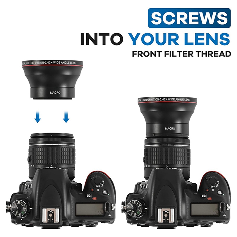 58MM 0.43x High-Definition Wid - Photography High Angle reseña y precio