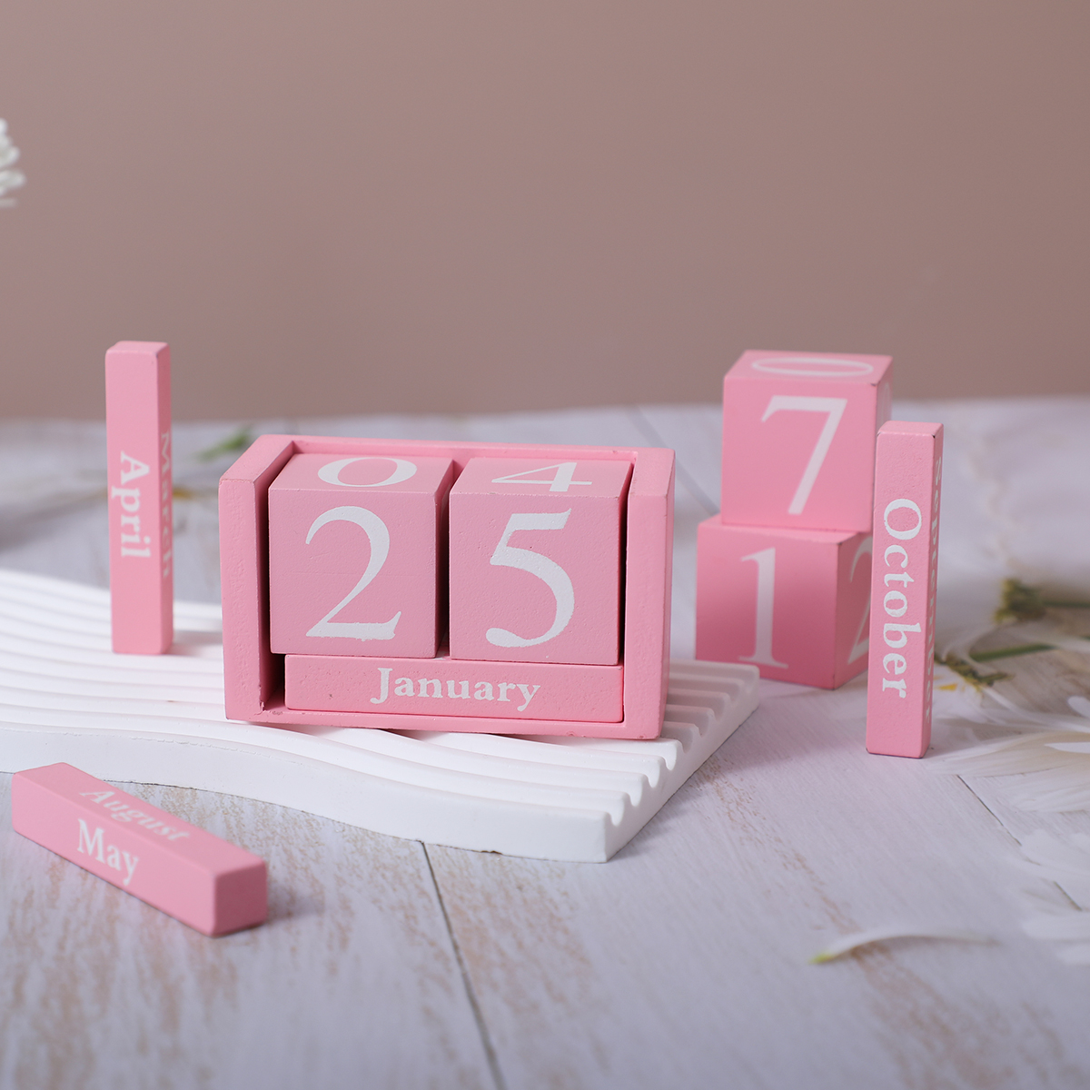 1set（6pcs）Vintage Wooden Perpe - Photography Date reseña y precio