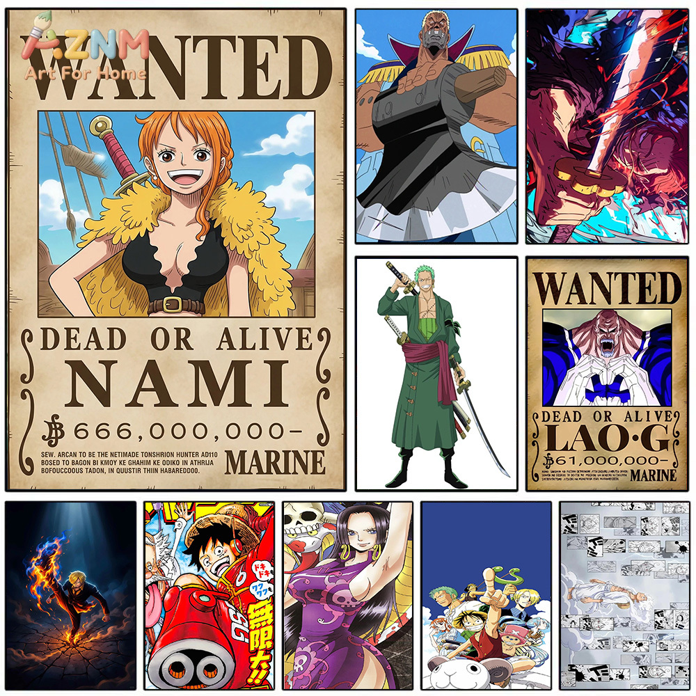 AZNM One Piece Nami Wanted Pos - Photography Anime reseña y precio