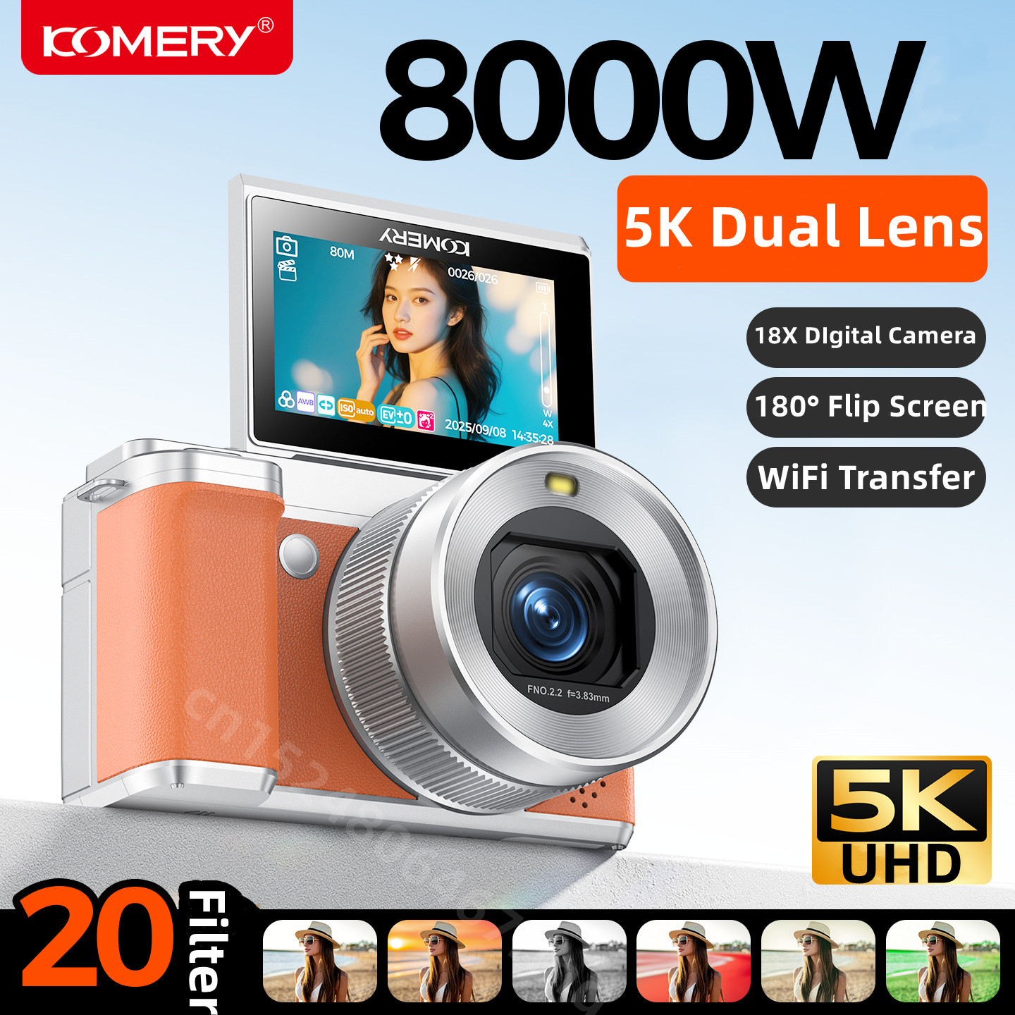 5K HD Digital Camera for Photo - Photography Nature Images reseña y precio