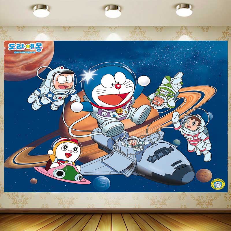 Doraemon Background Boy Birthd - Photography Background reseña y precio
