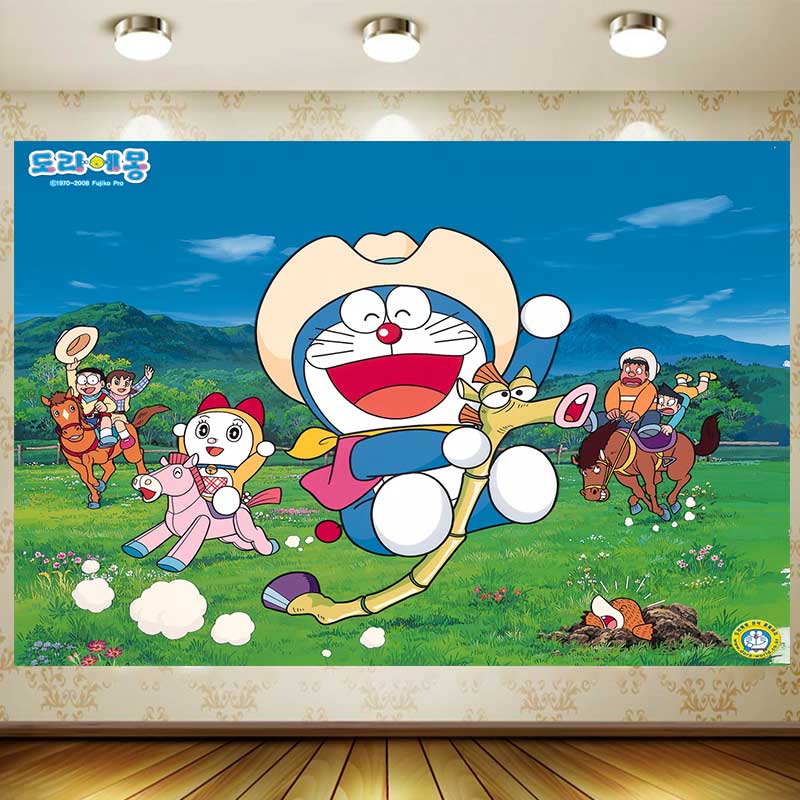 Doraemon Background Boy Birthd - Photography Background reseña y precio