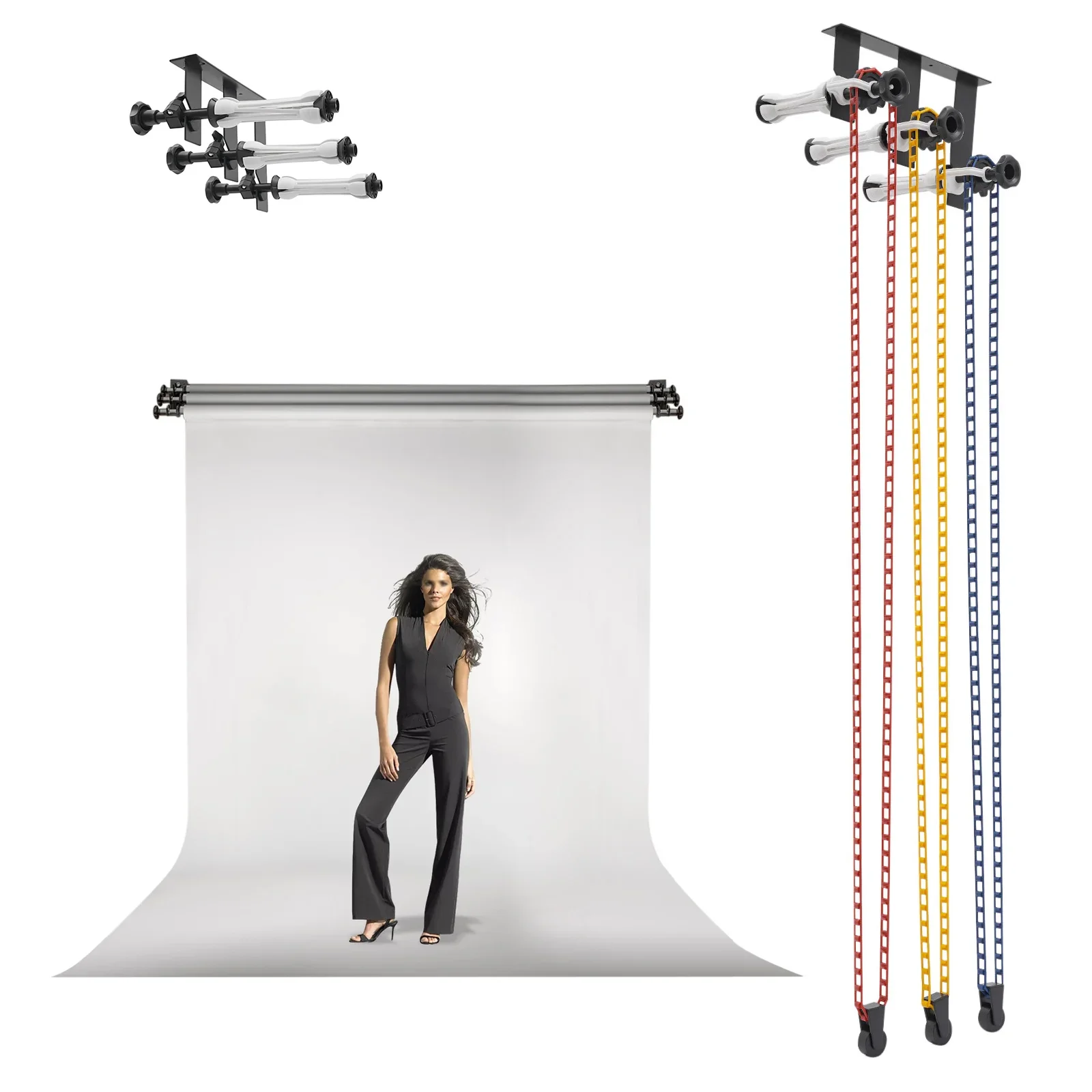 NEW 3 Roller Background Suppor - Photography Background reseña y precio