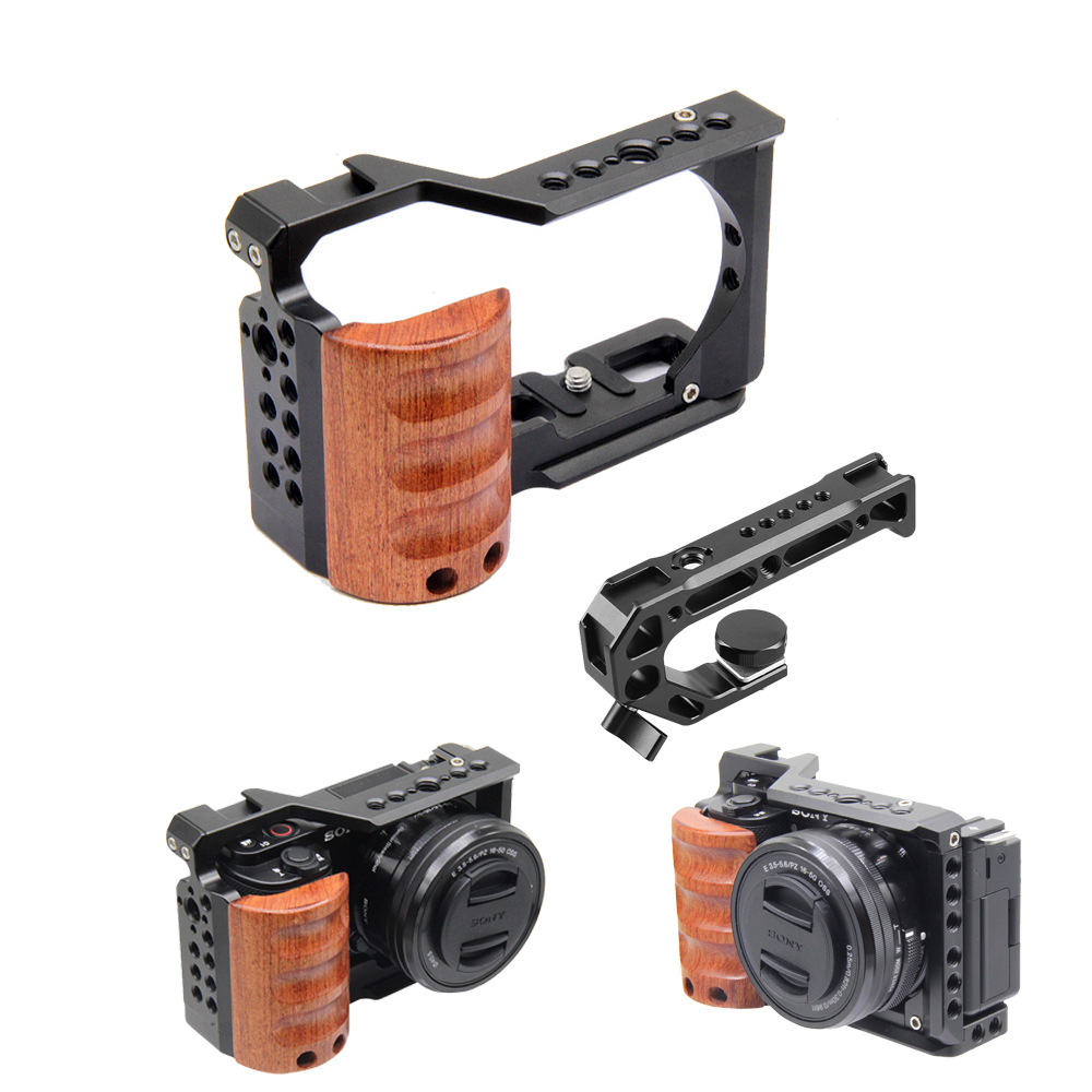 For Sony ZV-E10 Cage  camera W - Camera Cage Baseplate reseña y precio