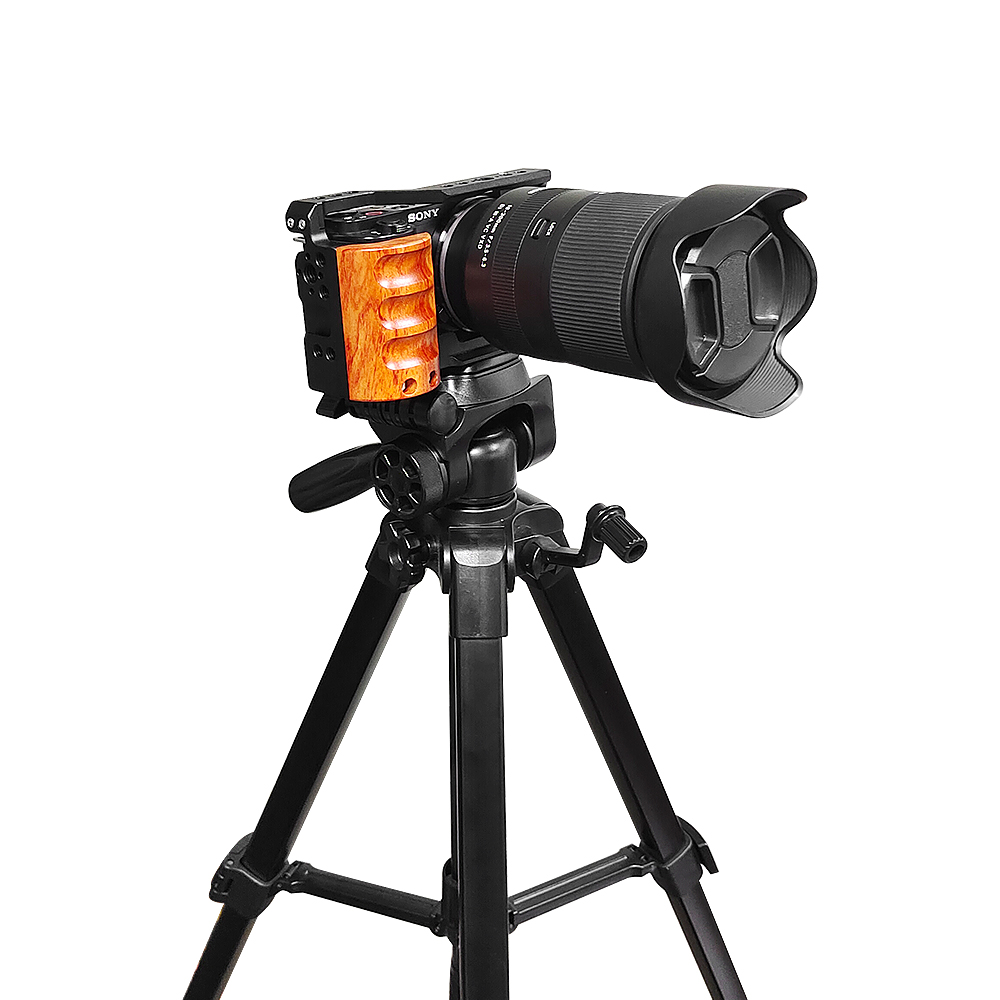 For Sony ZV-E10 Cage  camera W - Camera Cage Baseplate reseña y precio