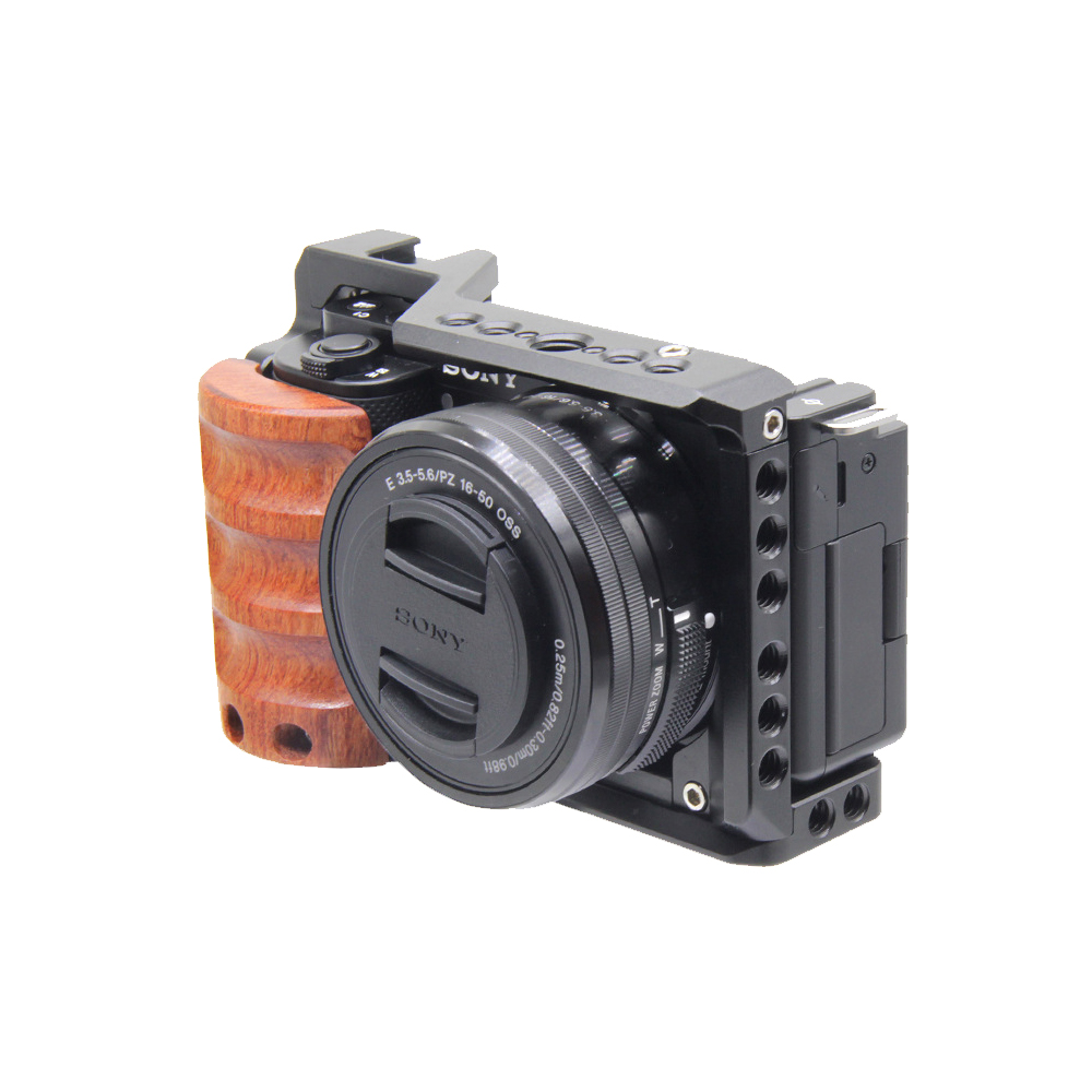 For Sony ZV-E10 Cage  camera W - Camera Cage Baseplate reseña y precio