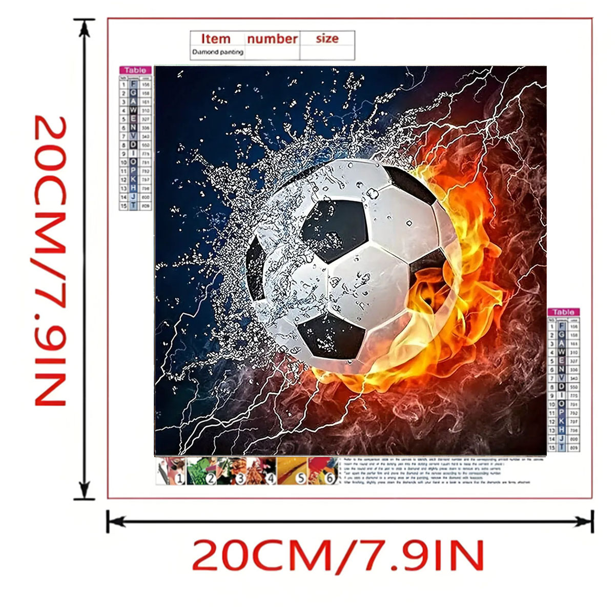 A set of football diamond pain - Photography Geometry reseña y precio