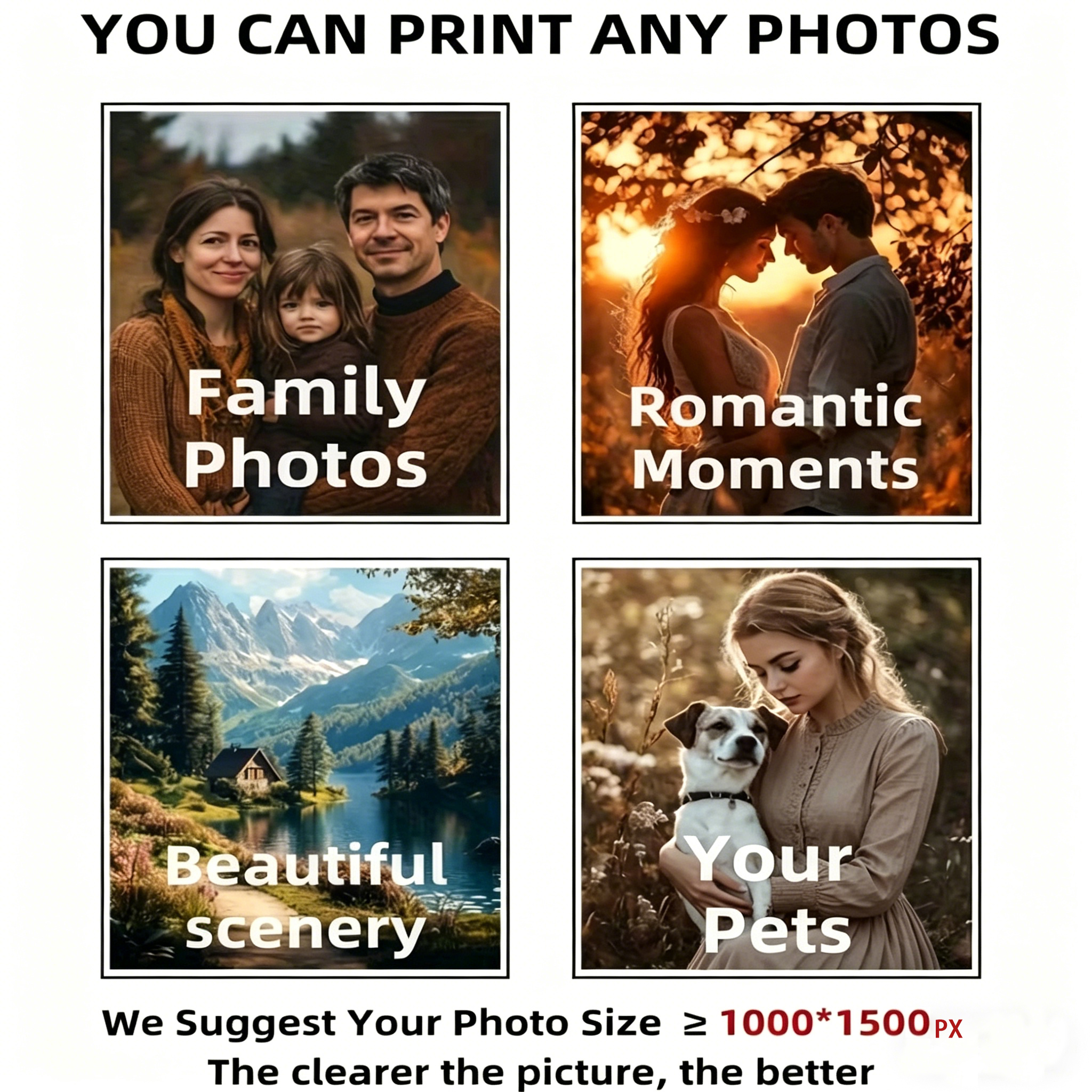 1pc Customized Portrait Landsc - Photograph Lyrics reseña y precio