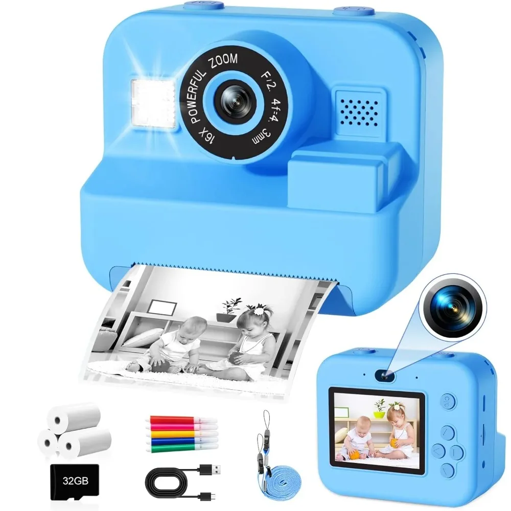 Kids Camera Instant Print 32G  - Photography Nature Images reseña y precio