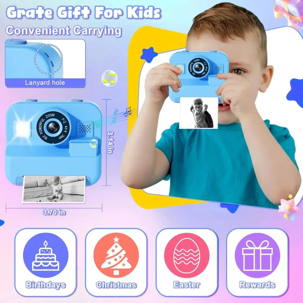 Kids Camera Instant Print 32G  - Photography Nature Images reseña y precio