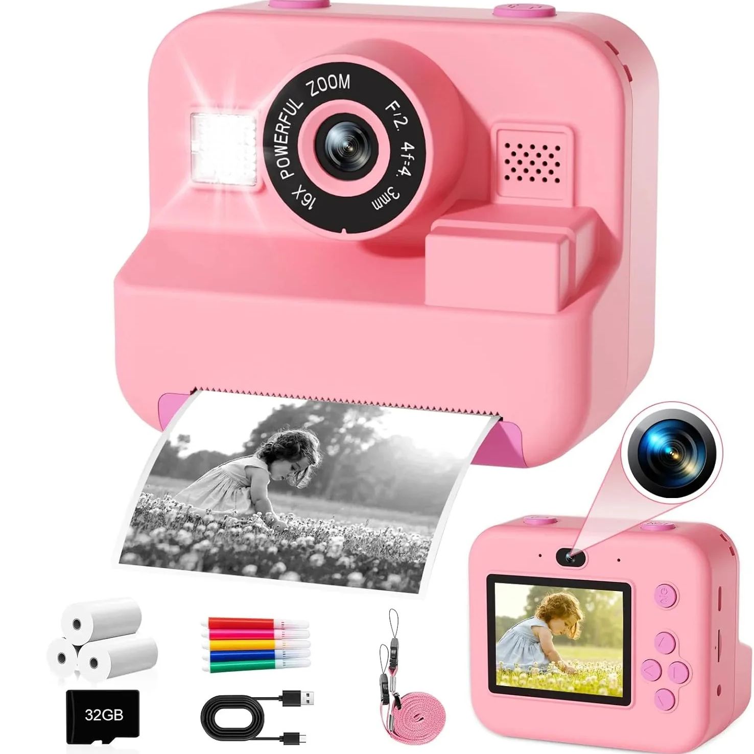 newInstant Print Camera With 3 - Photography Close Up reseña y precio