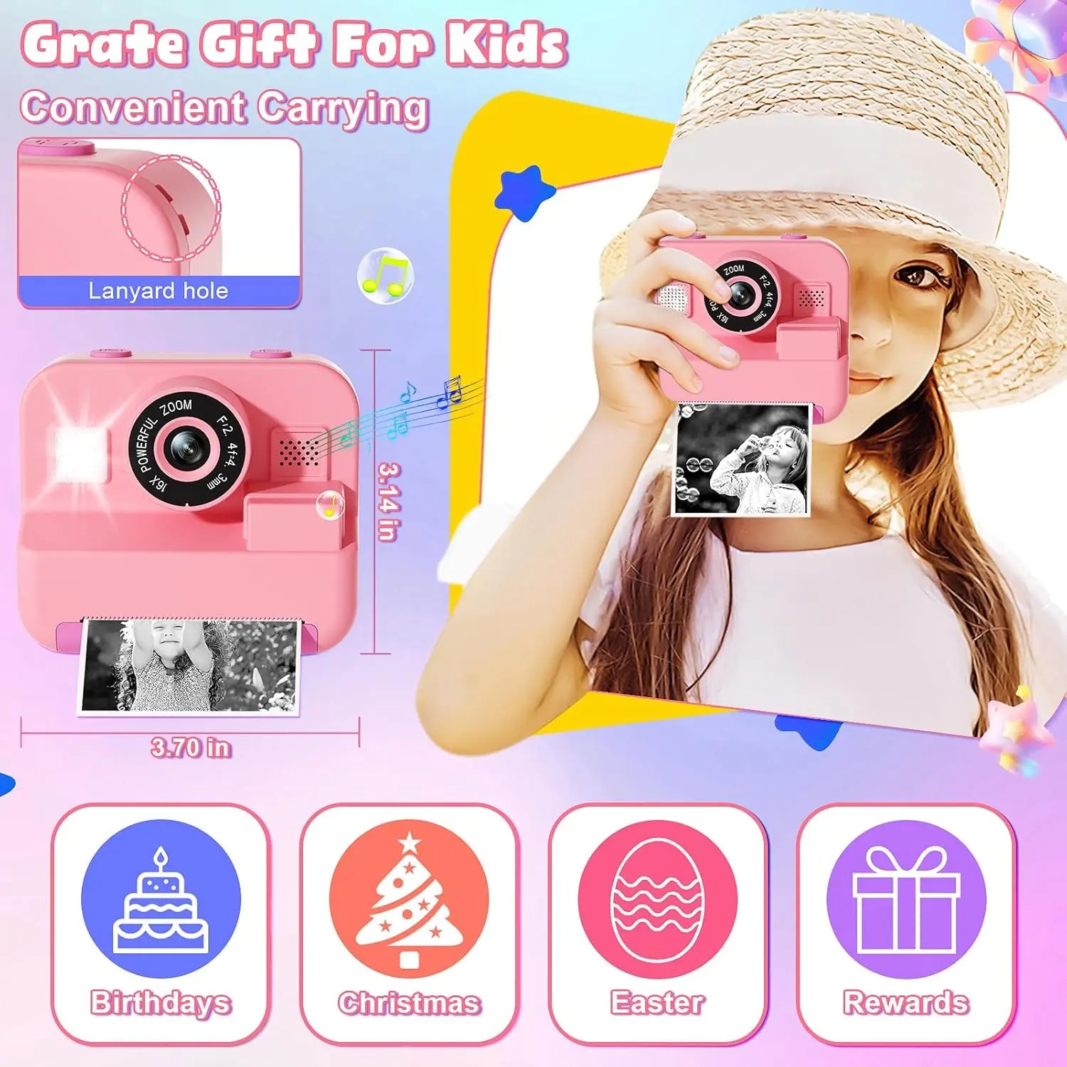 newInstant Print Camera With 3 - Photography Close Up reseña y precio