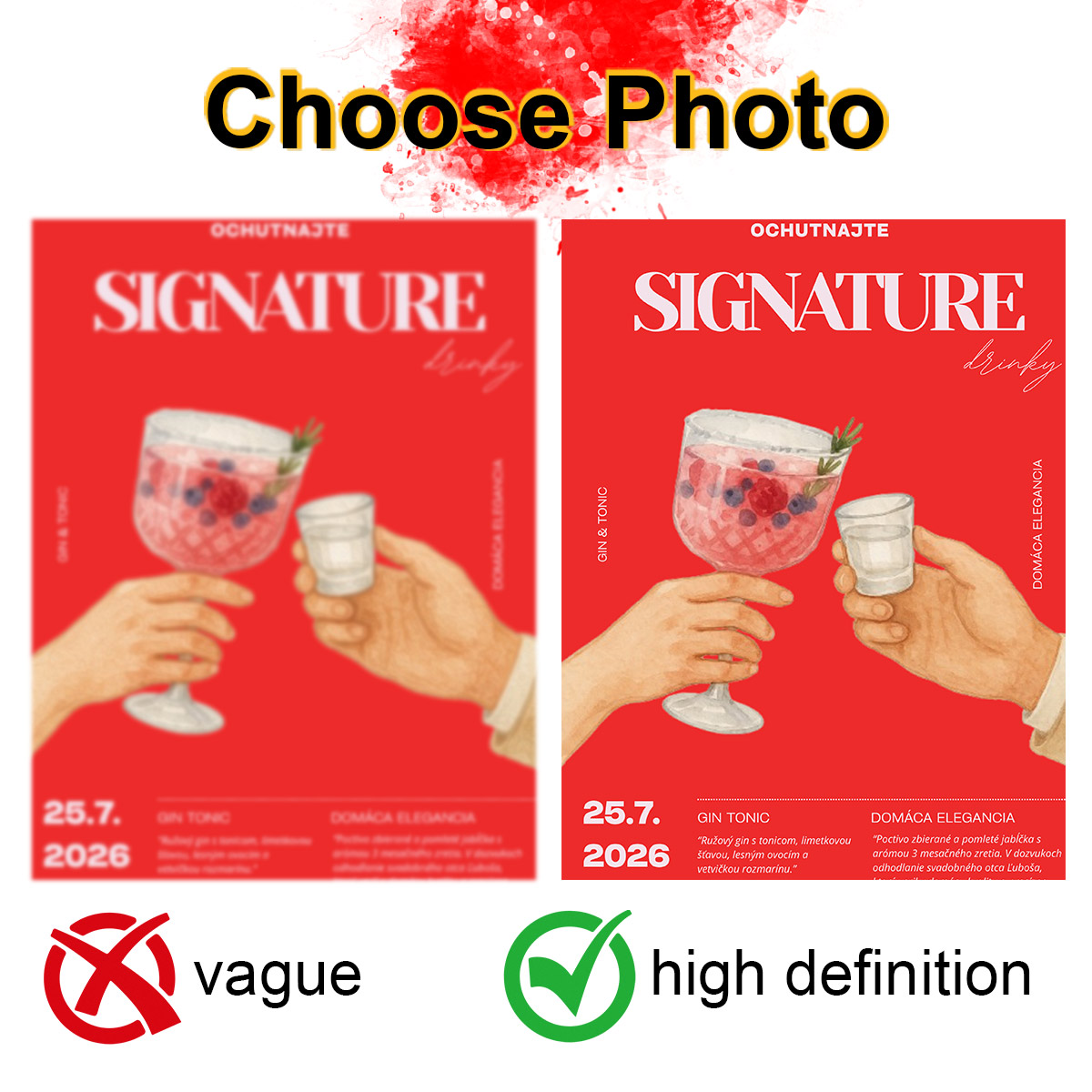 Custom Photo Advertising Poste - Photograph Lyrics reseña y precio