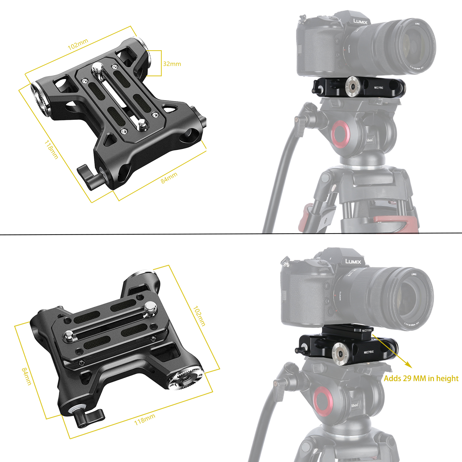 NICEYRIG Camera Baseplate with - Camera Cage Baseplate reseña y precio