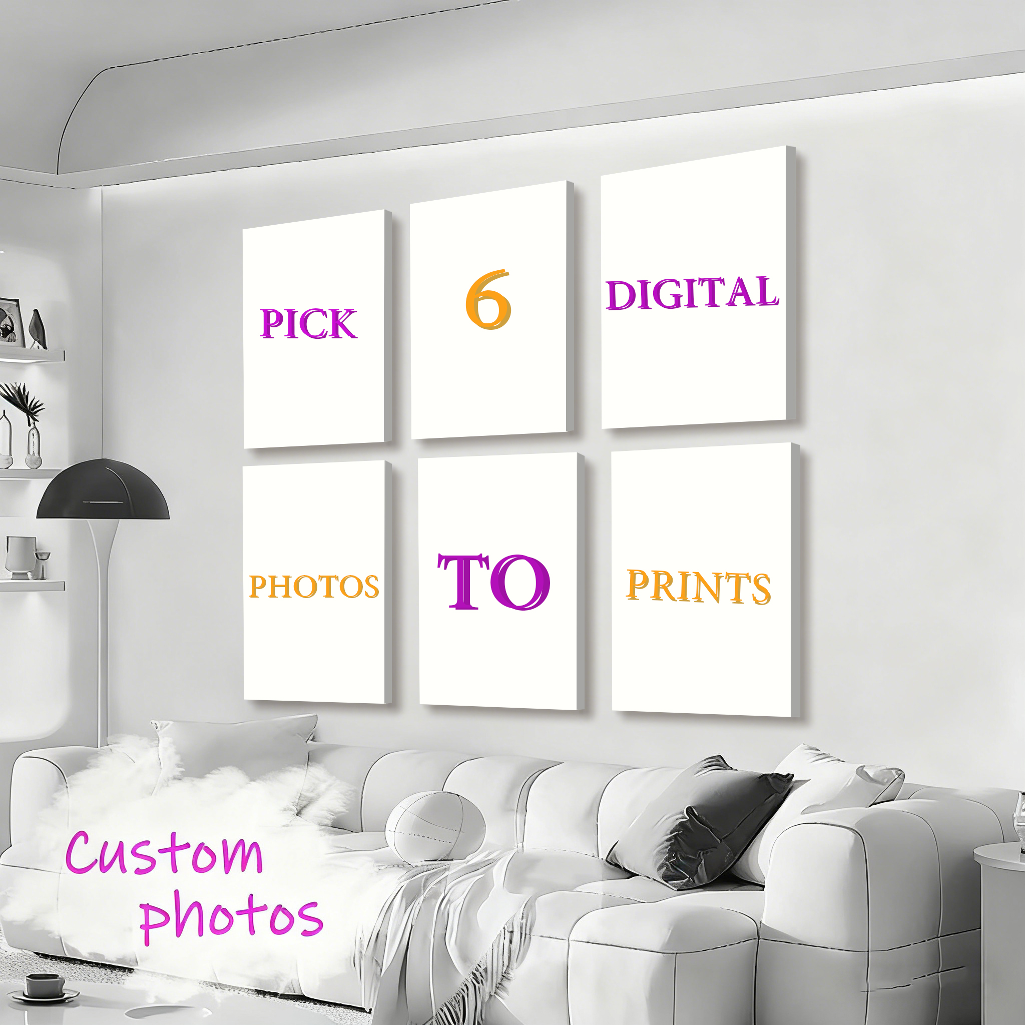 6pcs/set Custom Canvas Prints  - Photograph Lyrics reseña y precio
