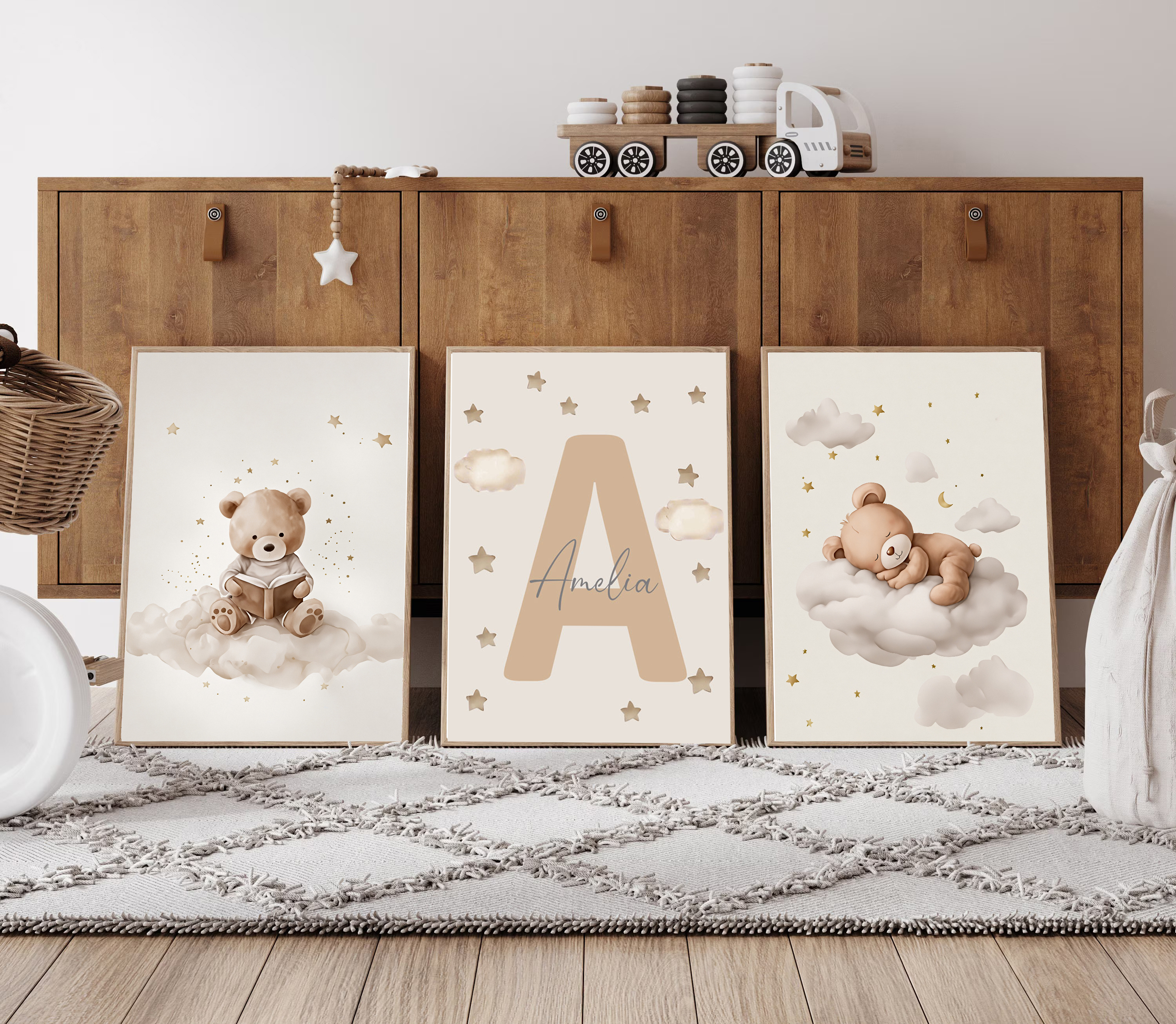 3pcs/set Bohemian Teddy Bear A - Photograph Lyrics reseña y precio