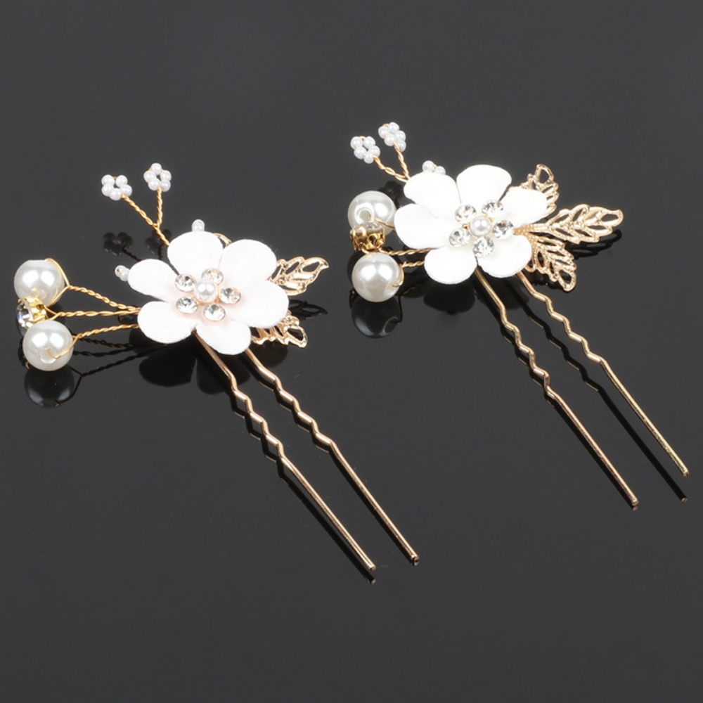 6-Piece Floral Pearl Hairpin S - Photography Date reseña y precio
